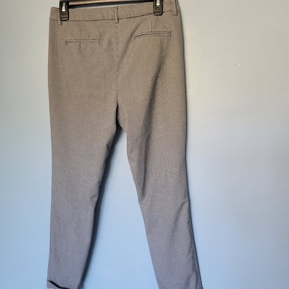 Adrienne Vittadini Womens Houndstooth Pants Size 6 Black White - Picture 3 of 10
